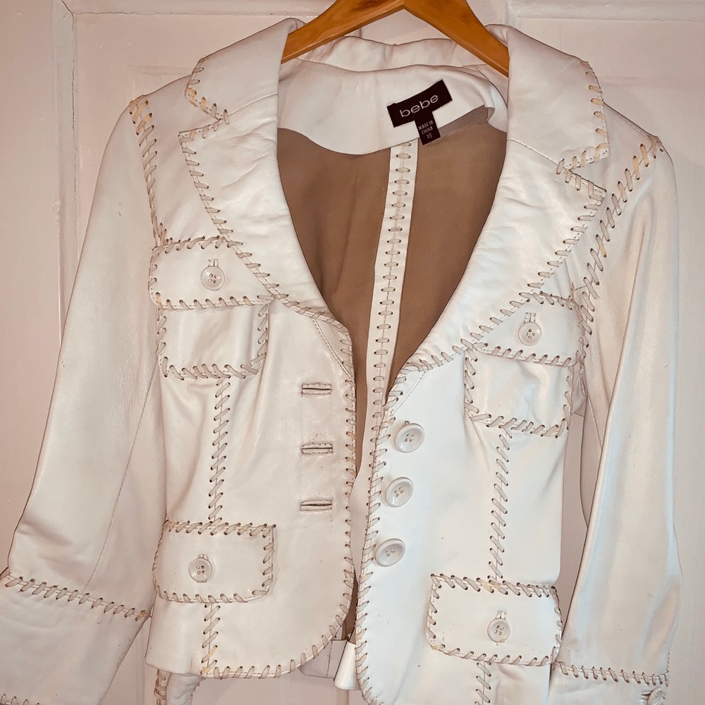 White Leather Jacket